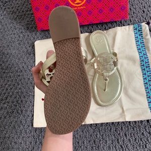 Tory Burch Shoes - Tory Burch Miller Flip Flop in Spark Gold Tory Burch Shoes - Tory Burch Miller Flip Flop in Spark Gold